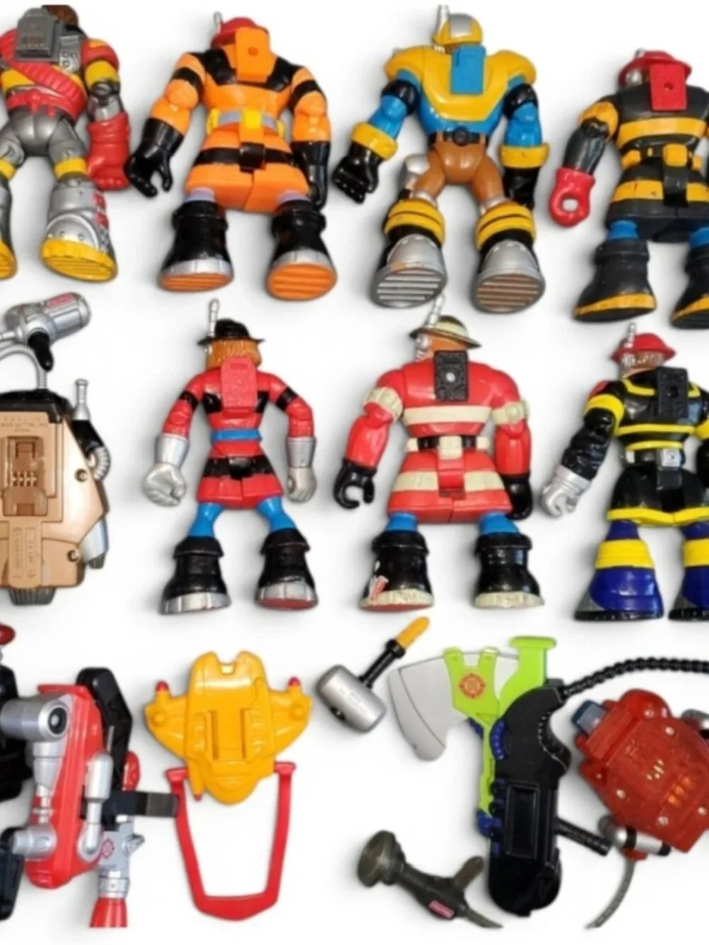Lot 1: Fisher-Price Rescue Heroes Vintage Y2K Toy Action Figure 7 pc